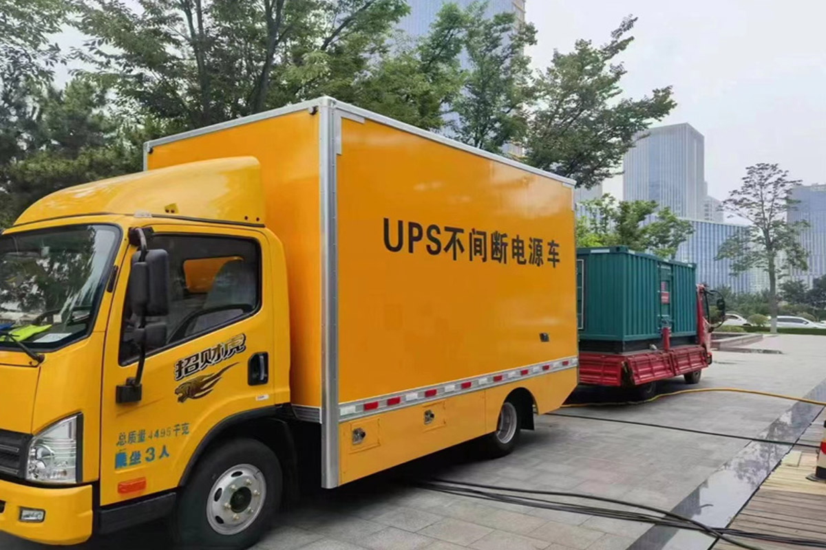 中江发电机租赁施工现场